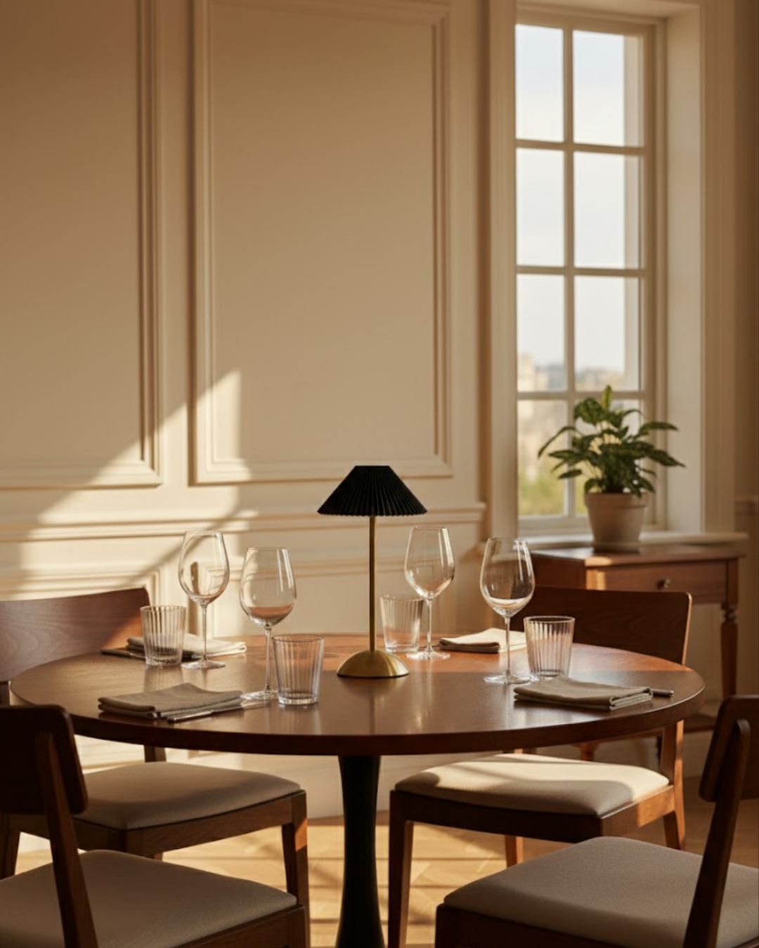 Arlénum | Black Cordless Table Lamp