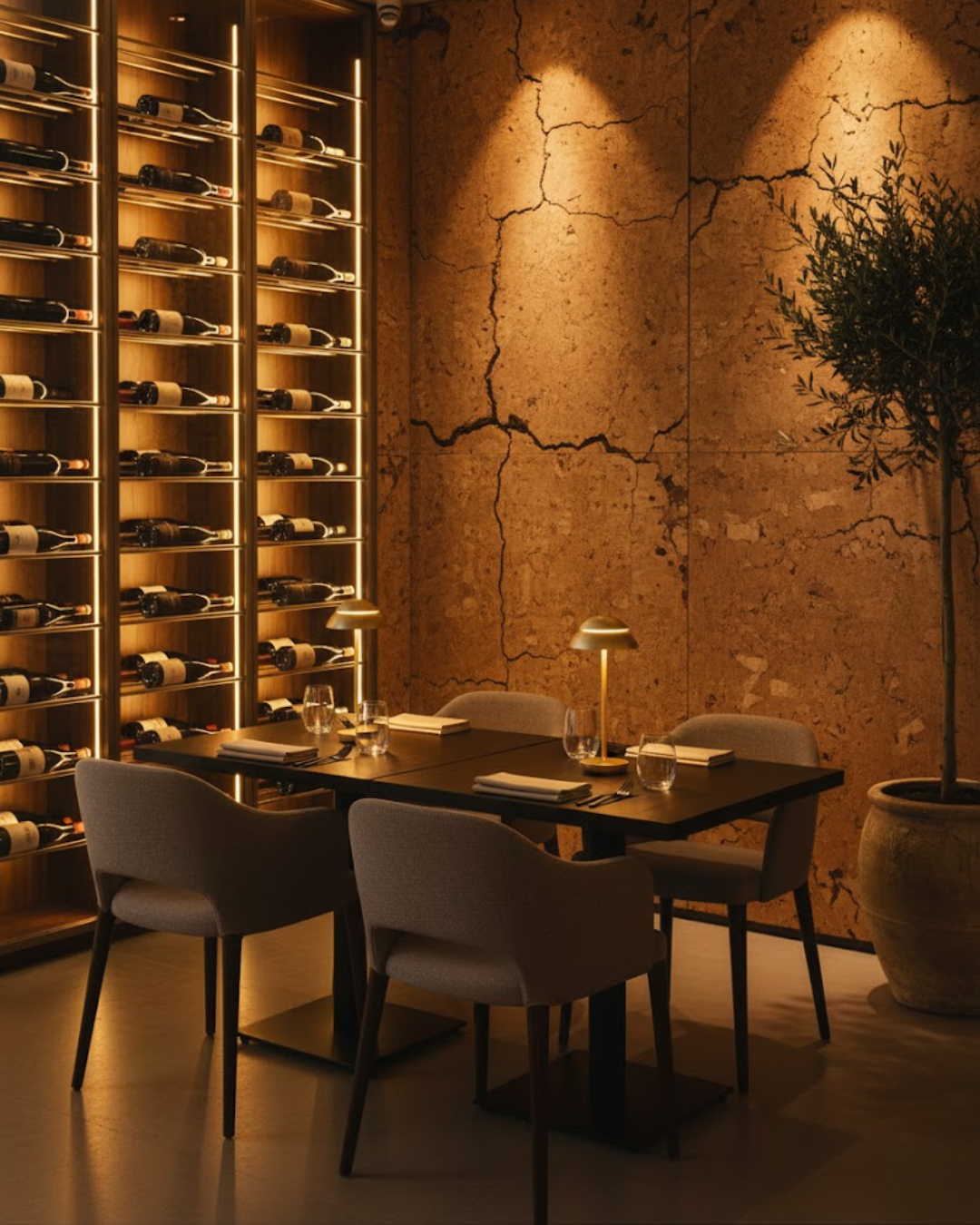 Auré | Gold Minimalist LED Table Lamp