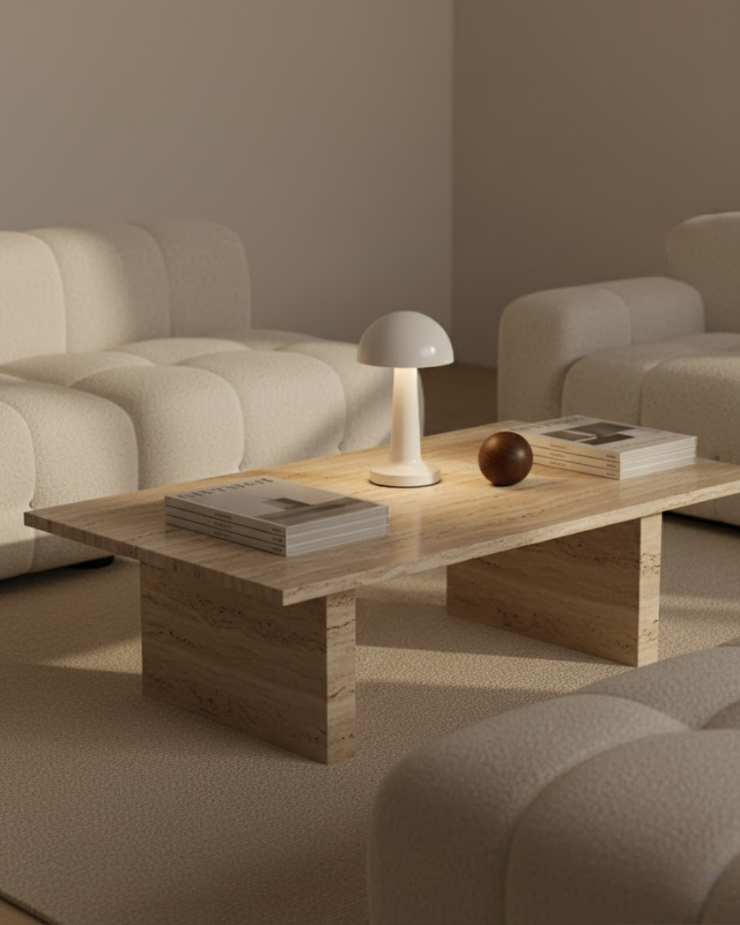 Élmar | White Cordless Table Lamp