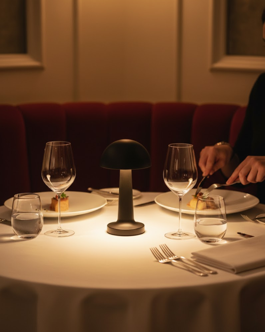 Élmar | Black Cordless Table Lamp