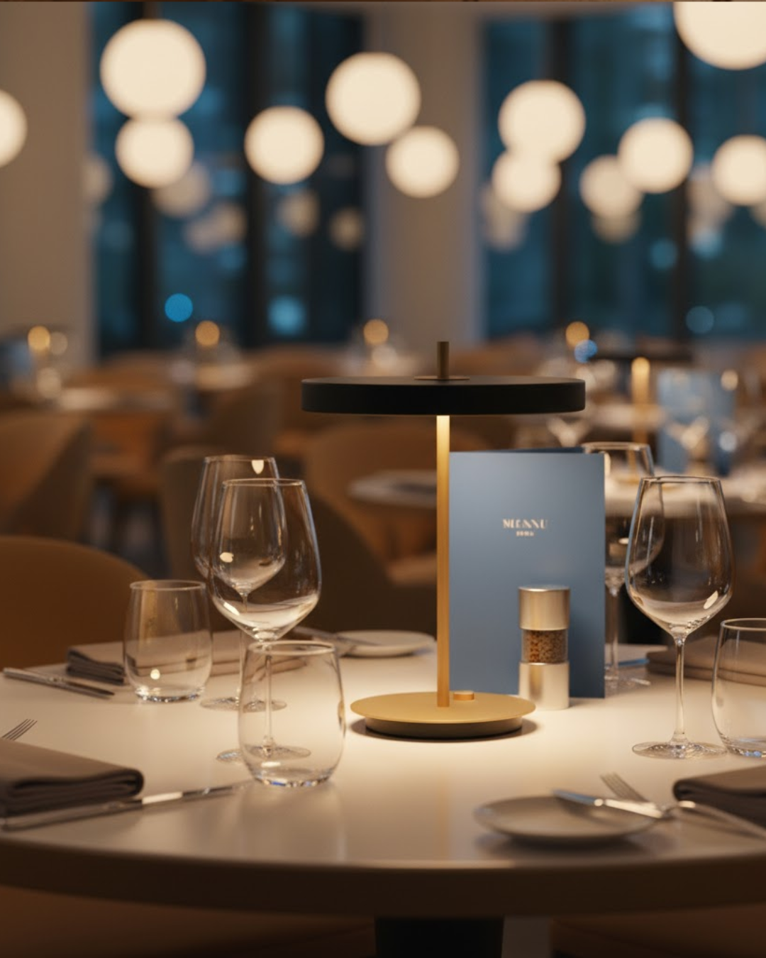 Marello | Black Refined Table Lamp