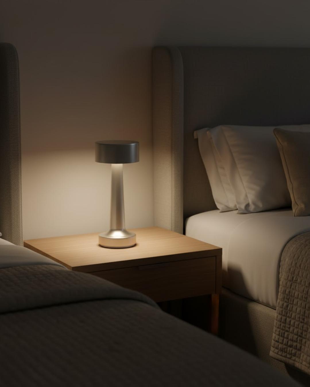 Énvoir | Silver Modern Table Lamp