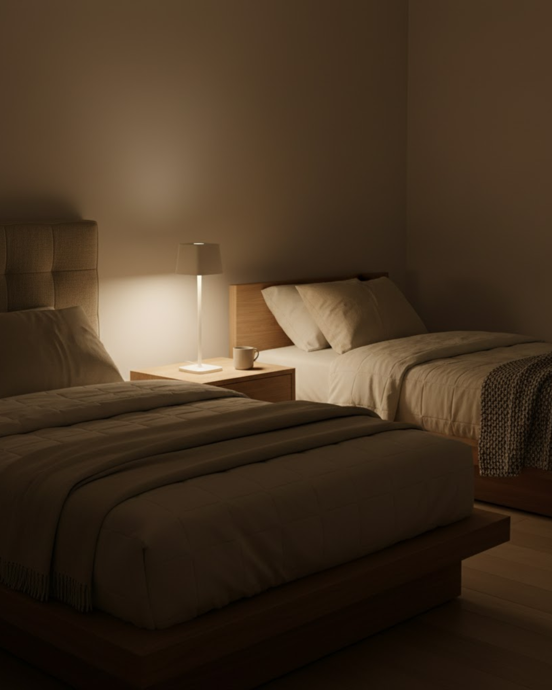 Velin | White Modern LED Table Lamp