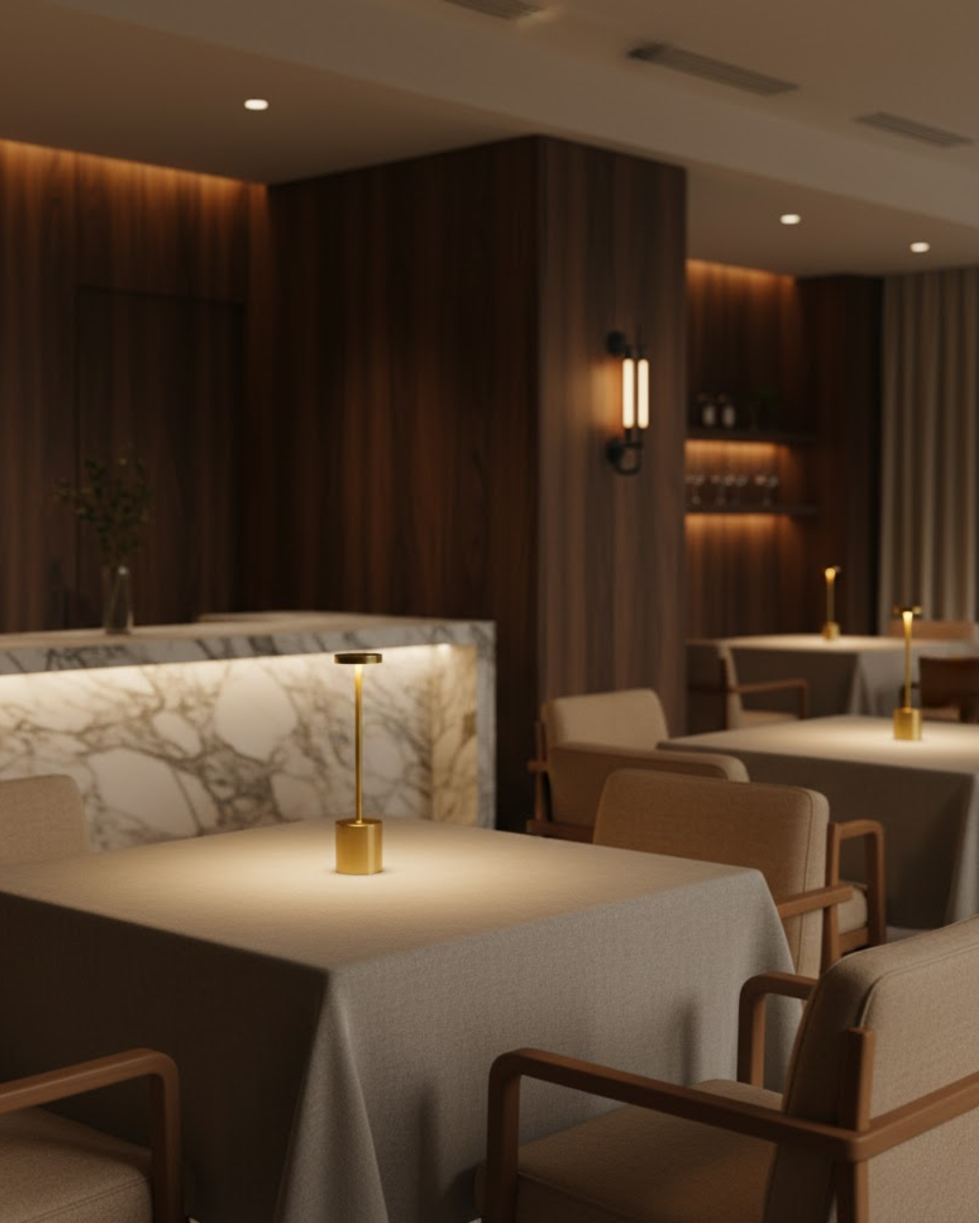 Cléon | Gold Cordless Table Lamp