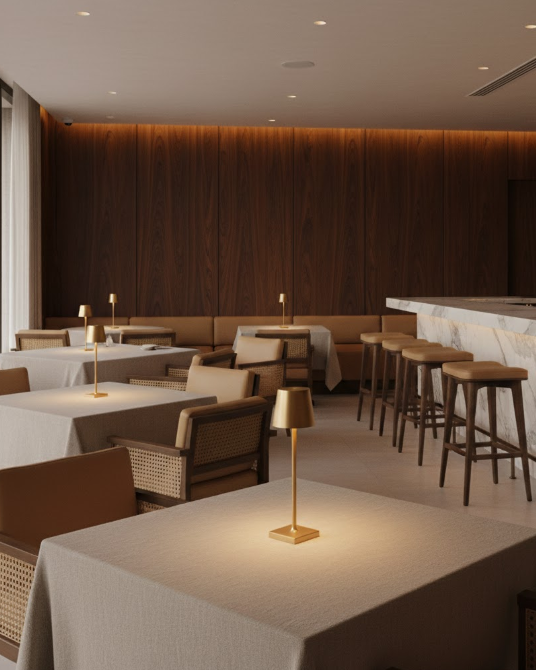 Cléa | Gold Cordless Table Lamp