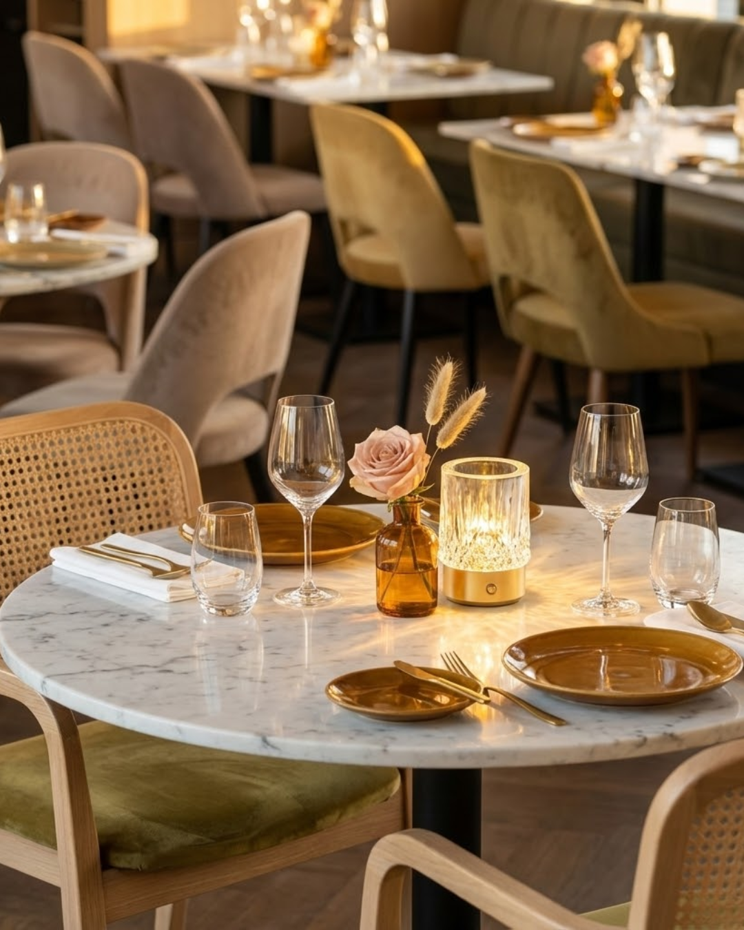 Cristelle | Gold Cordless Table Lamp