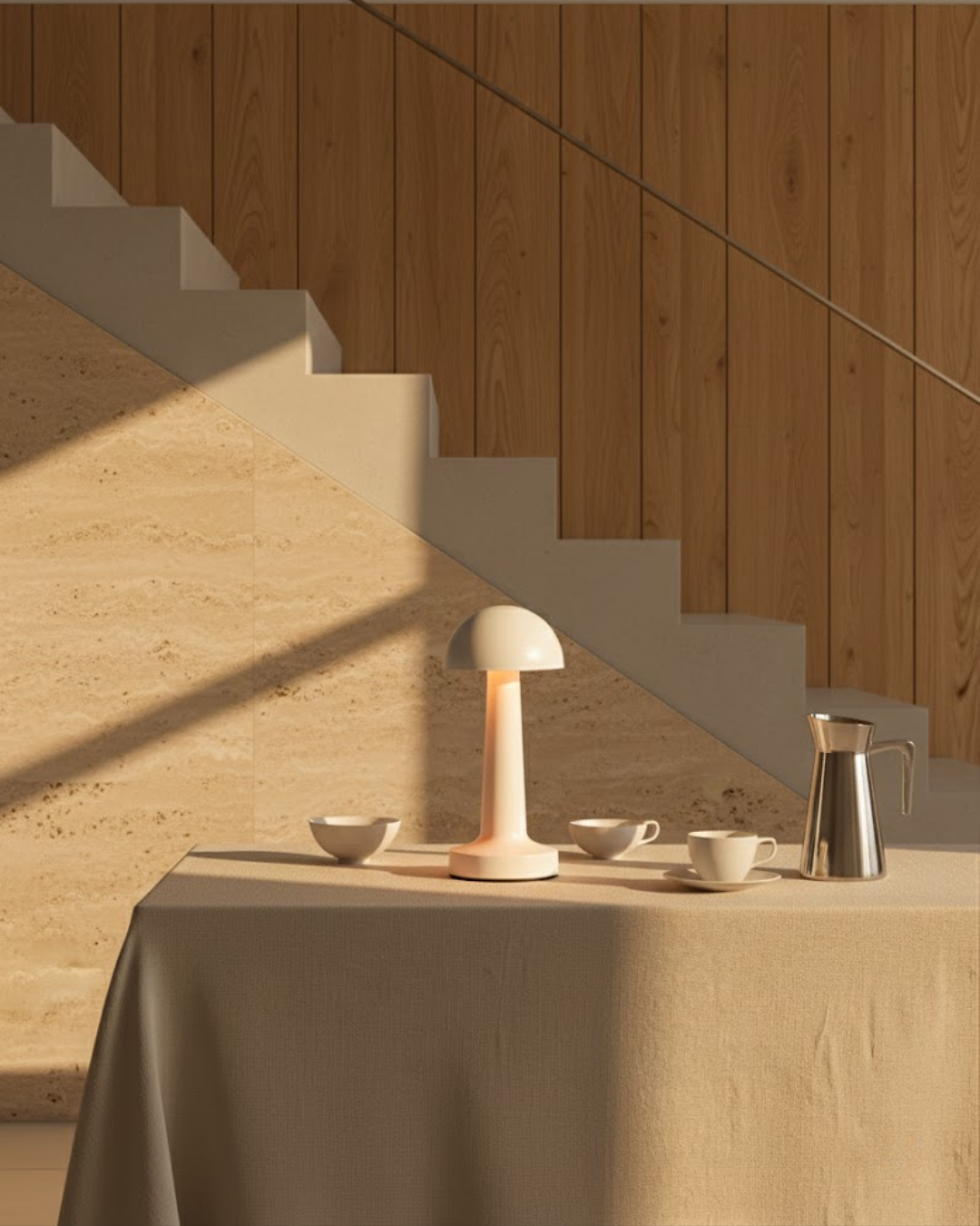 Élmar | White Cordless Table Lamp