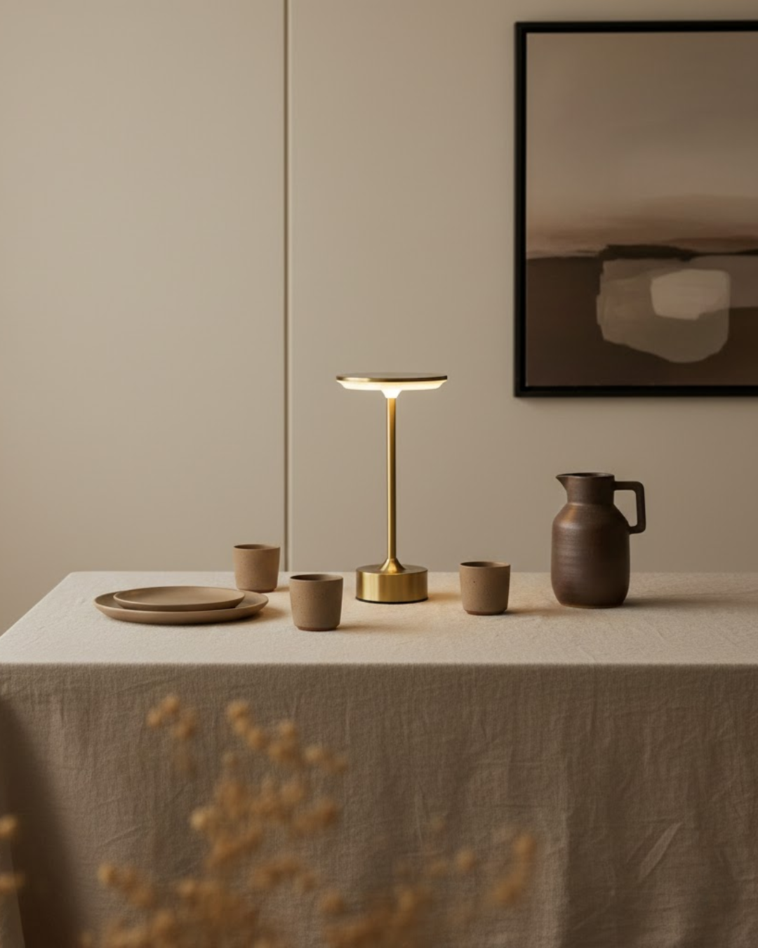 Sovéla | Gold Cordless Table Lamp
