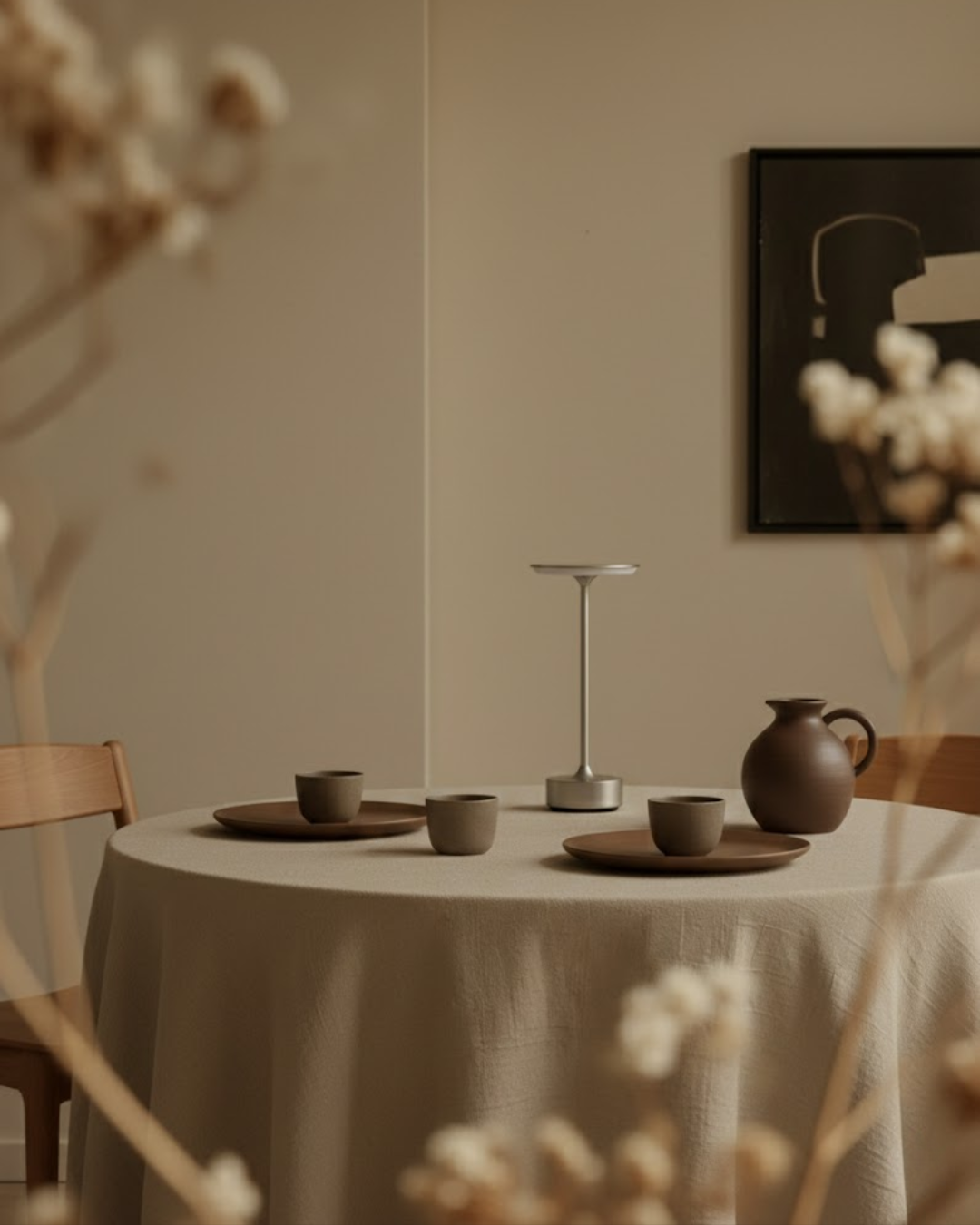 Sovéla | Silver Cordless Table Lamp