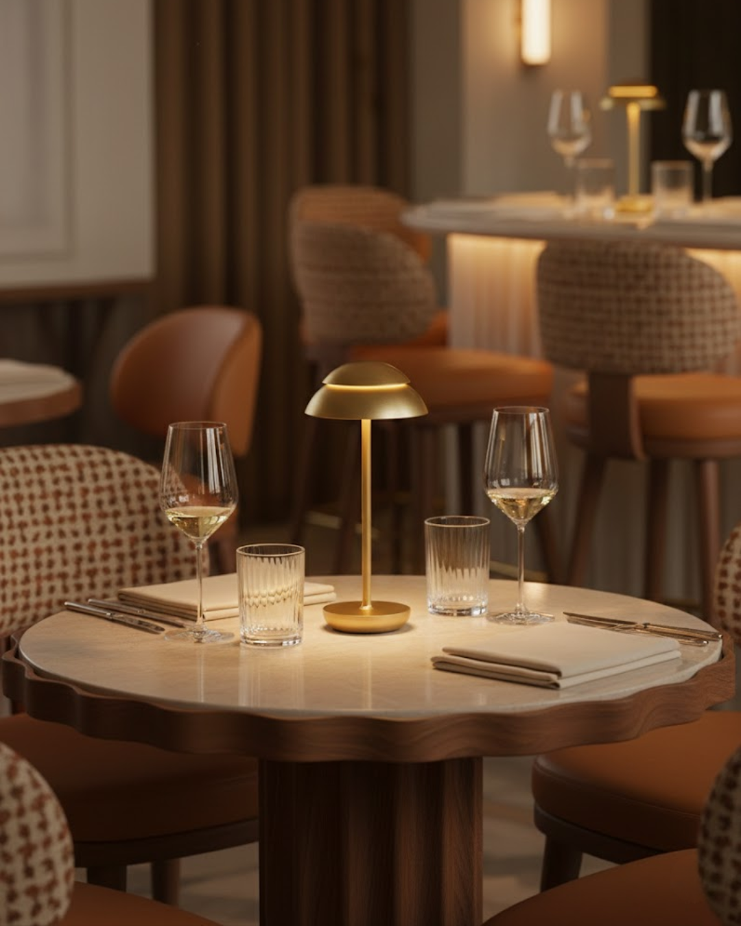 Auré | Gold Minimalist LED Table Lamp