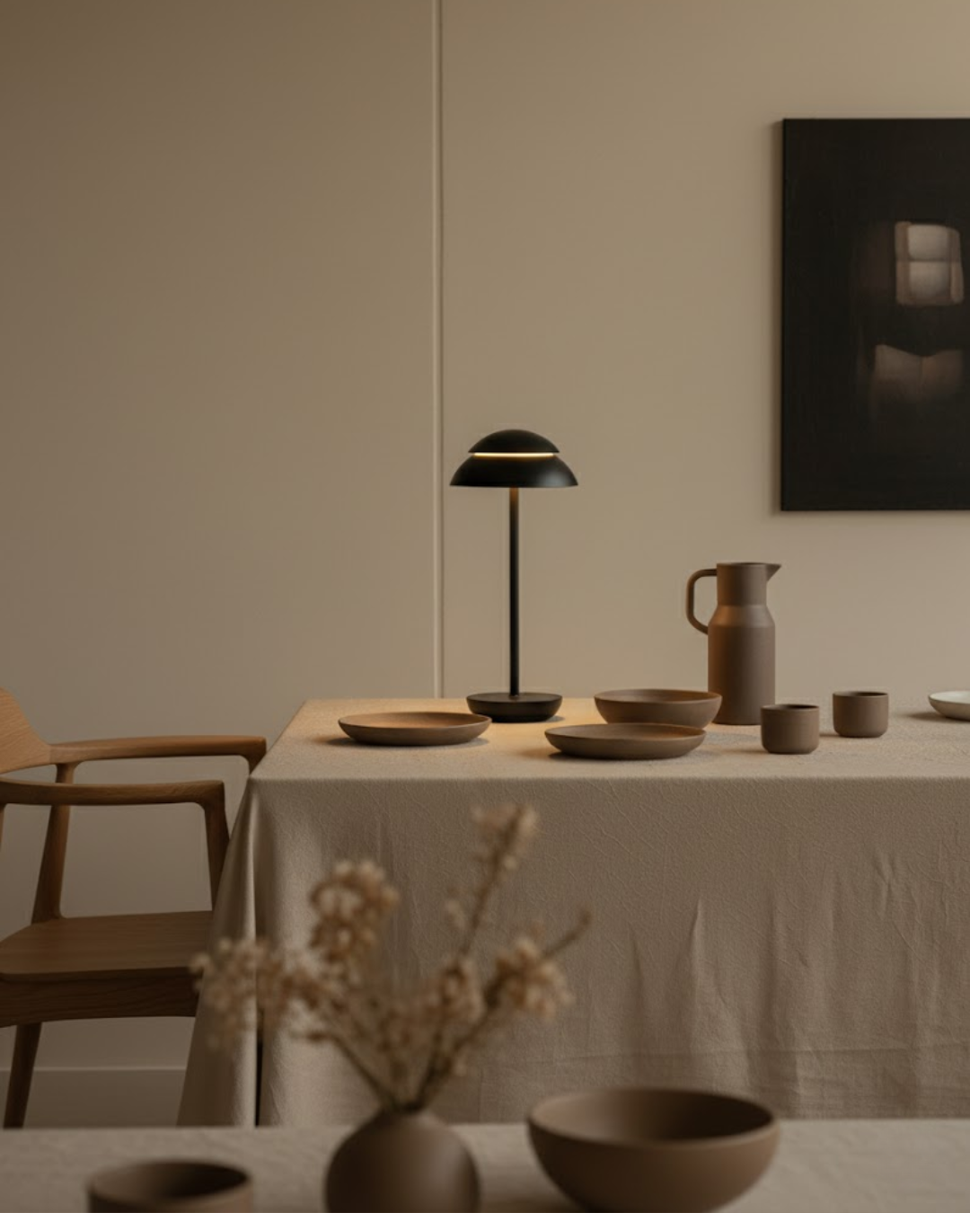 Auré | Black Minimalist LED Table Lamp