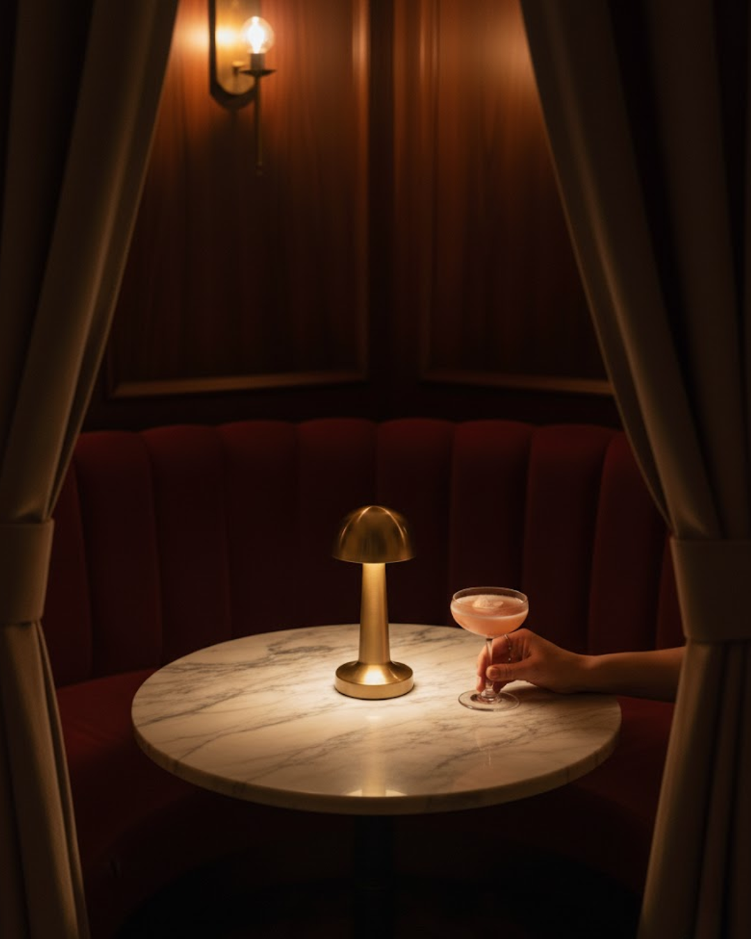 Élmar | Gold Cordless Table Lamp