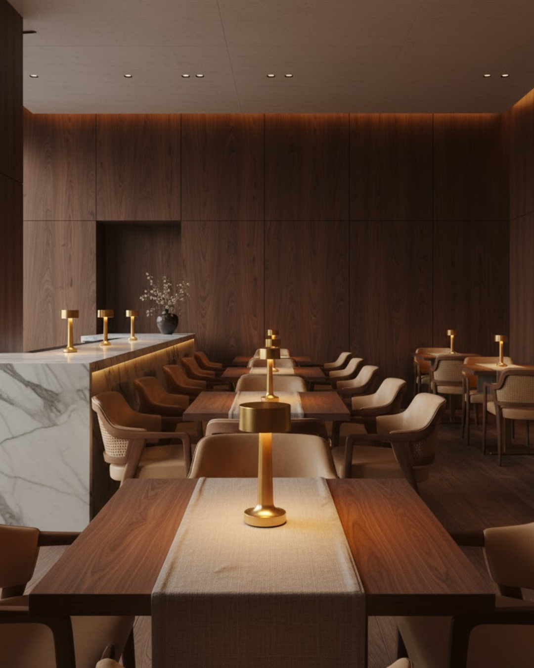 Énvoir | Gold Modern Table Lamp