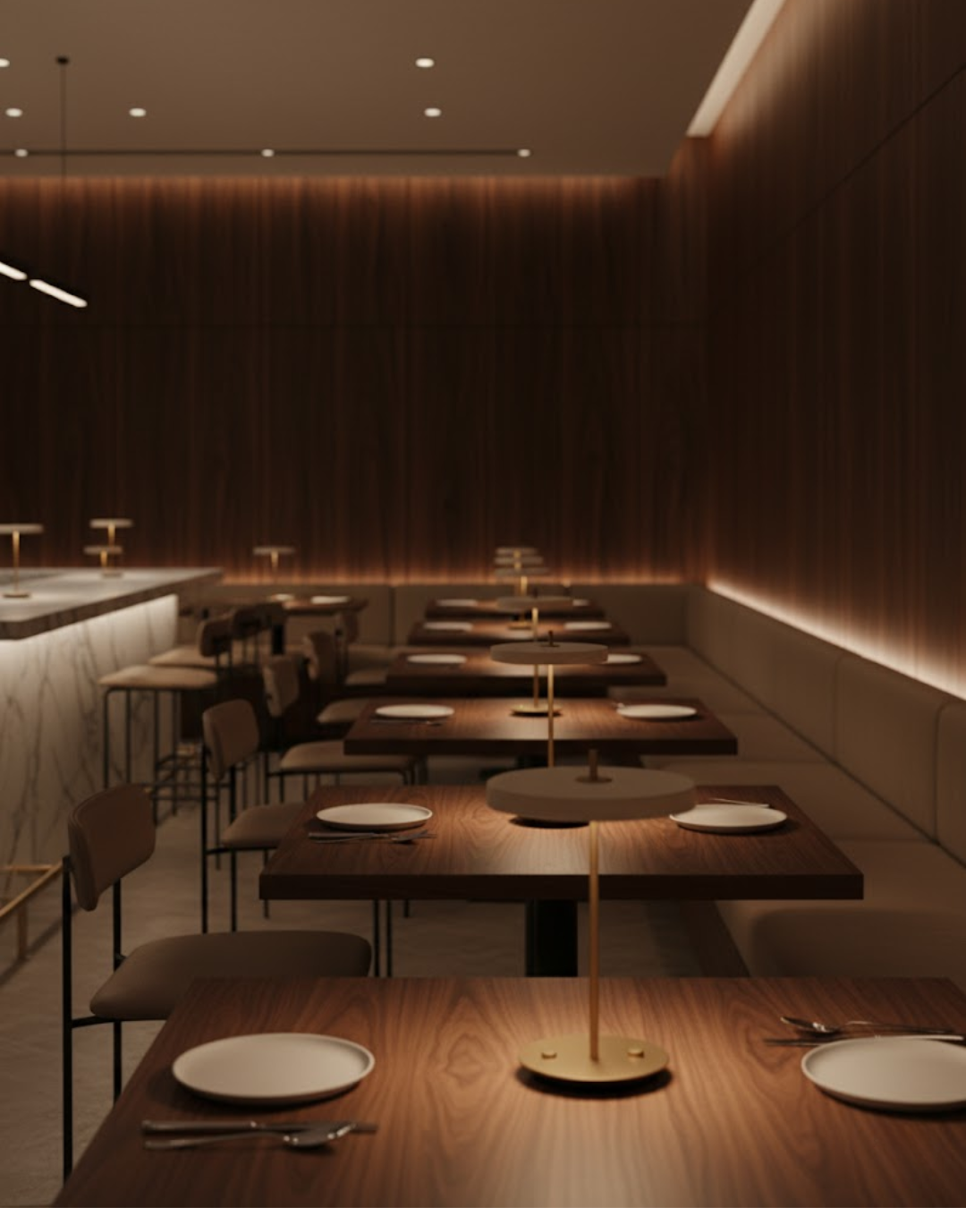 Marello | White Refined Table Lamp