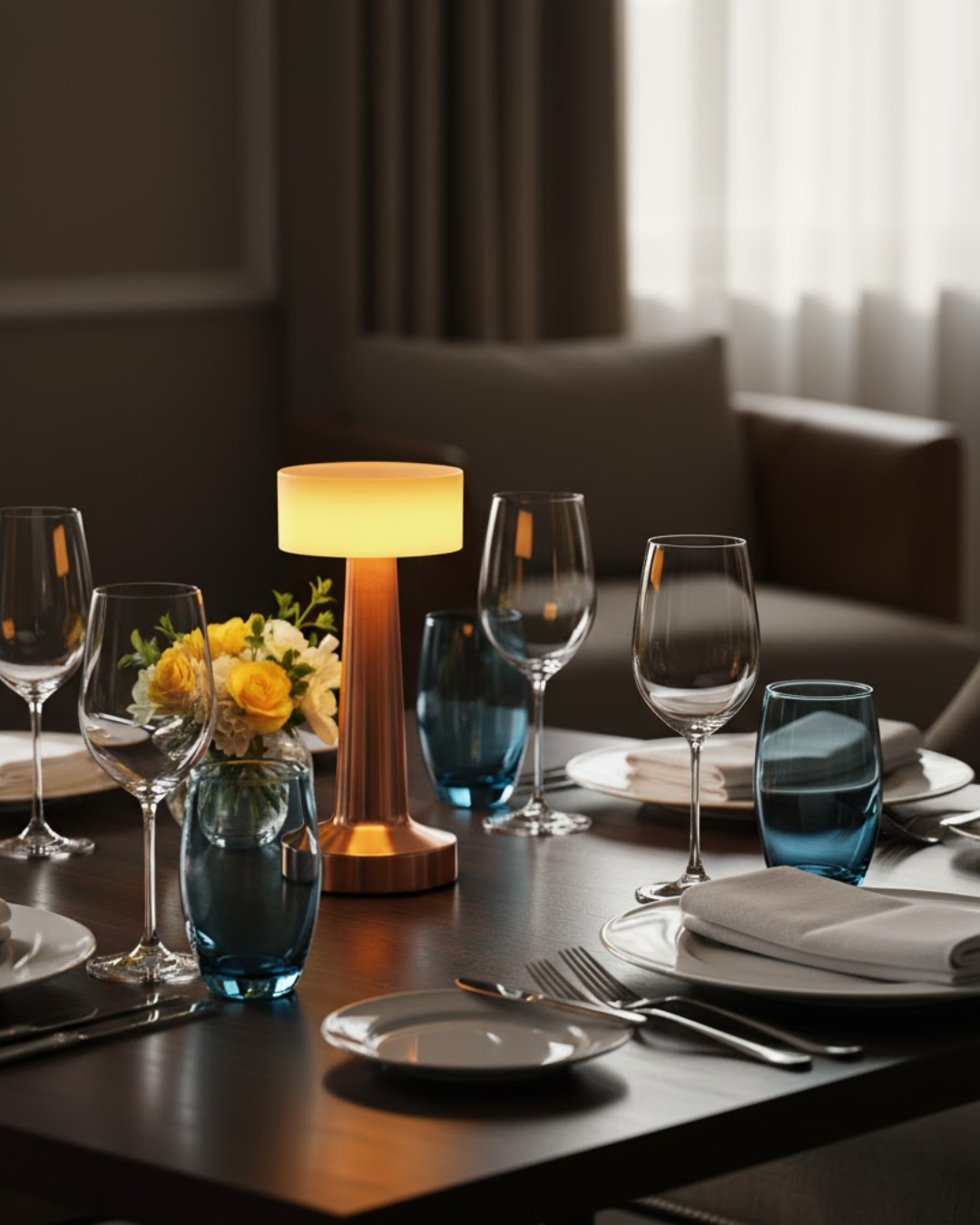 Évair | Rose Gold Elegant Table Lamp