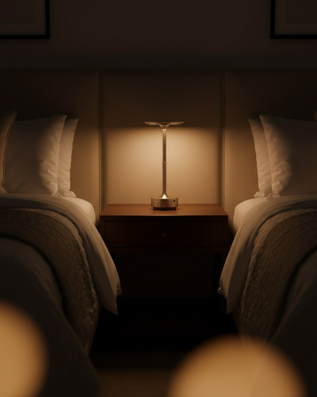 Soivé | Silver Cordless LED Table Lamp