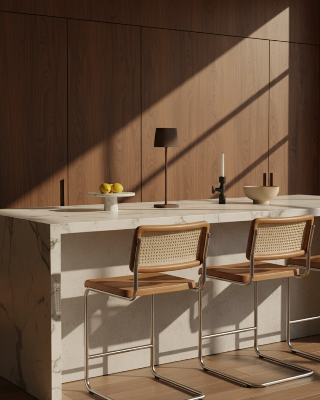 Velin | Brown Modern LED Table Lamp