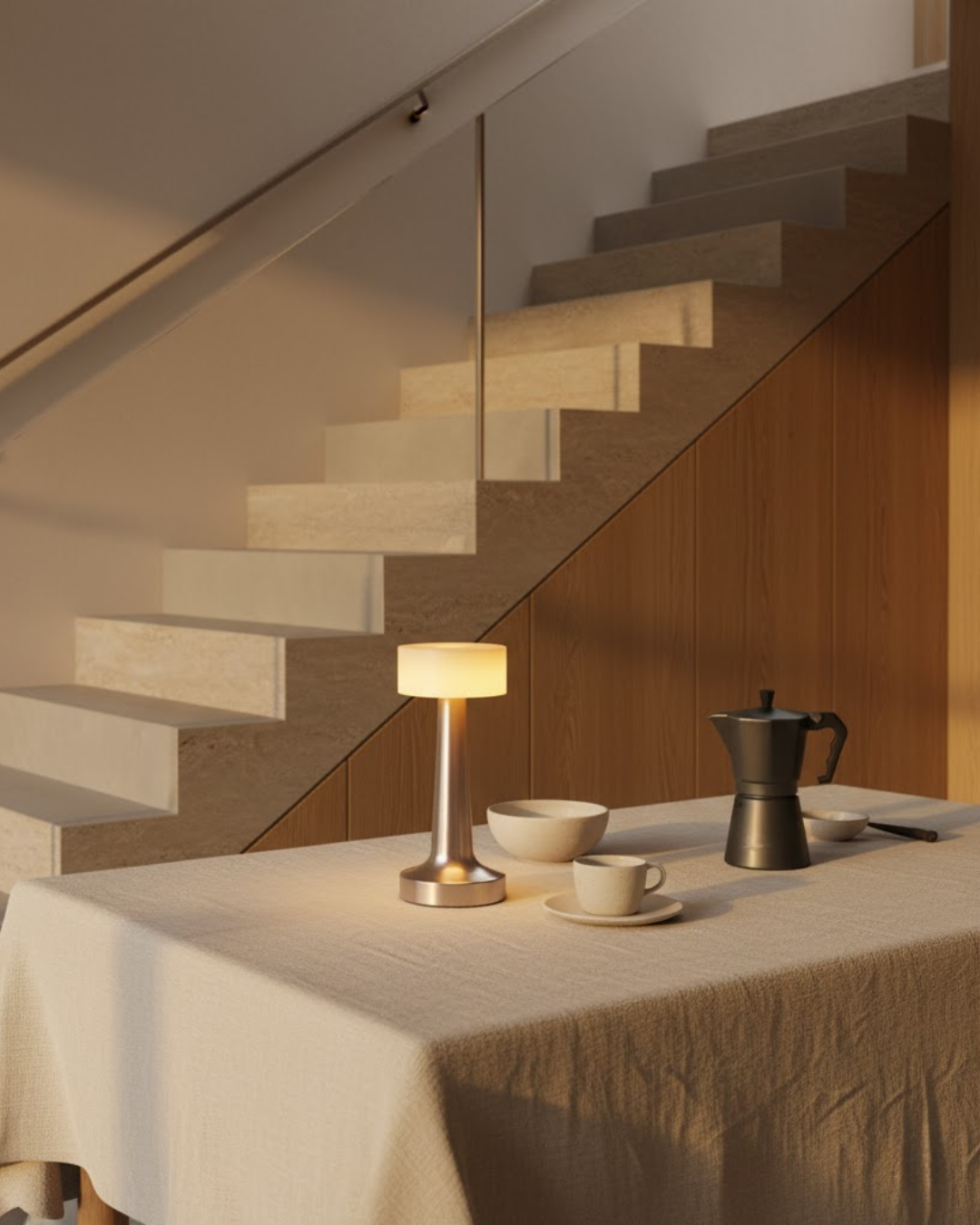 Évair | Silver Elegant Table Lamp