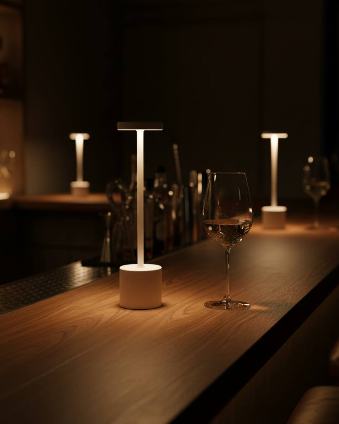 Cléon | White Cordless Table Lamp