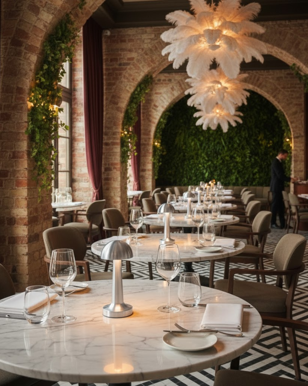 Élmar | Silver Cordless Table Lamp