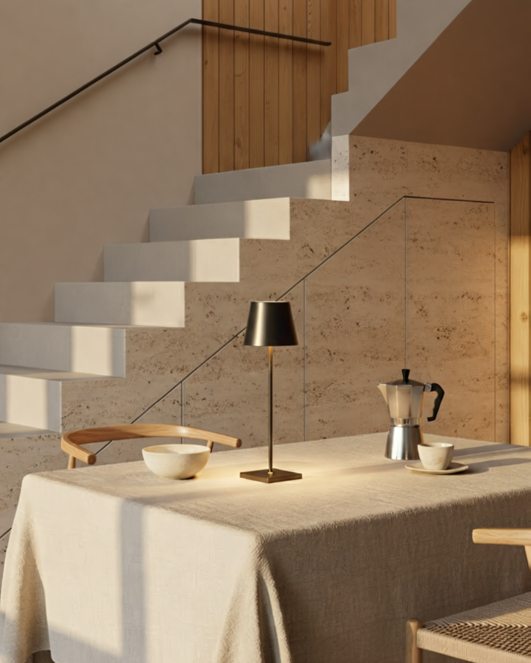 Cléa | Black Cordless Table Lamp