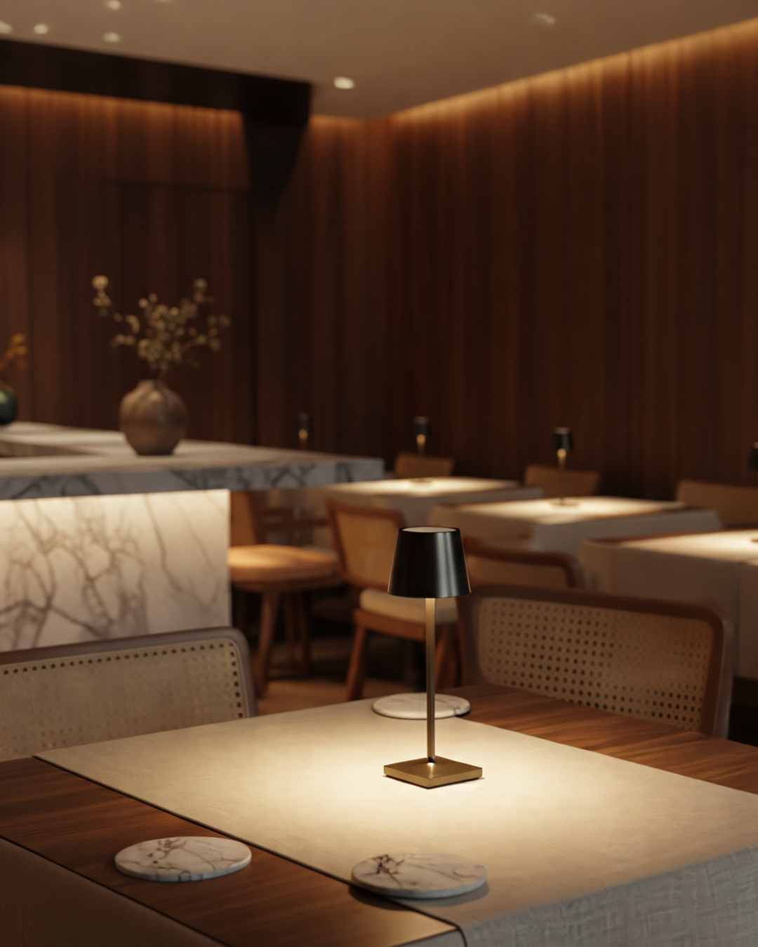 Cléa | Black Cordless Table Lamp