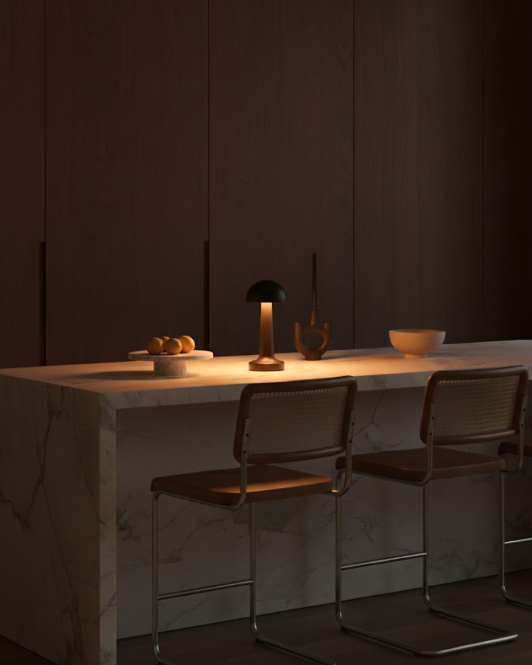 Élmar | Black Cordless Table Lamp