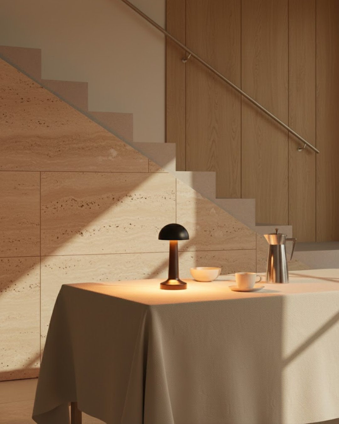 Élmar | Black Cordless Table Lamp