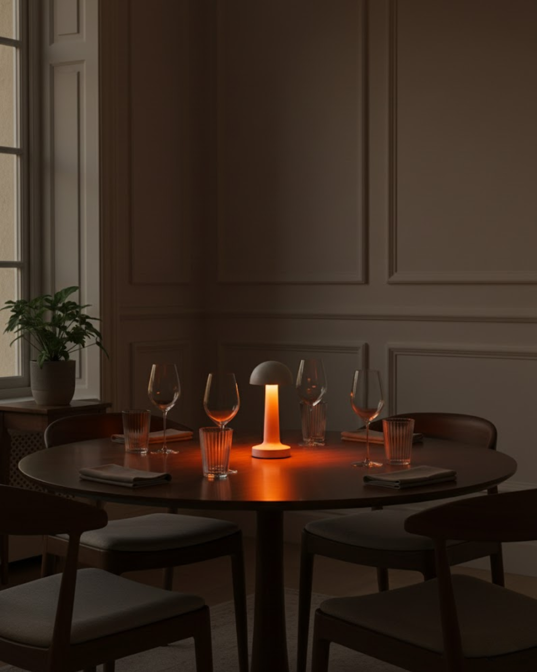 Élmar | White Cordless Table Lamp