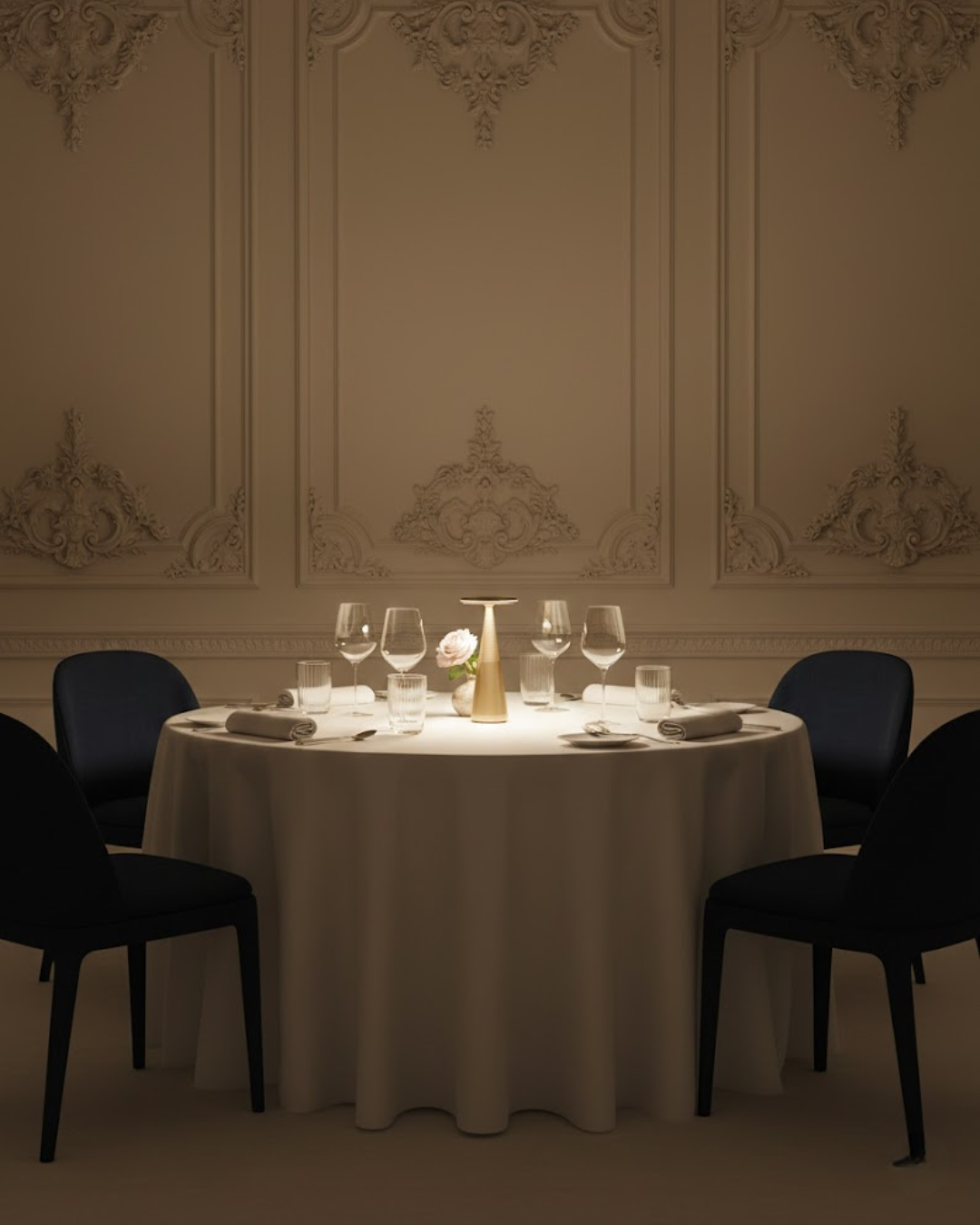 Saivéne | Gold Cordless Table Lamp