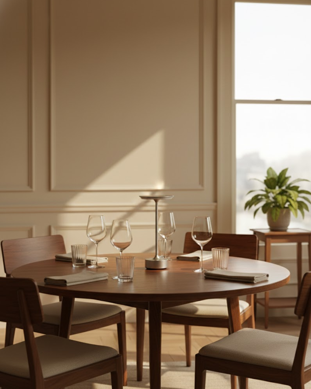 Sovéla | Silver Cordless Table Lamp